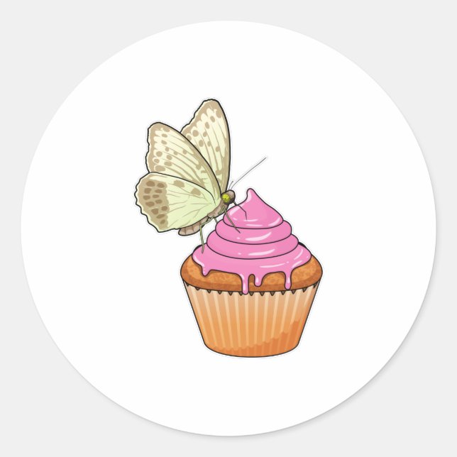 Sticker Rond Babfly muffin (Devant)