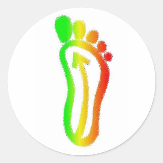 Sticker Rond babinskifootrasta