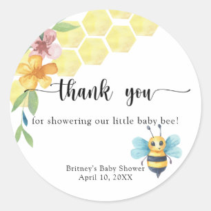 Sticker Rond Baby Bee - merci