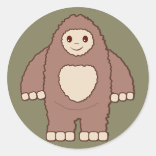 Sticker Rond Baby Bigfoot