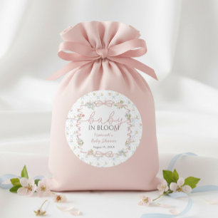 Sticker Rond Baby in Bloom Baby Shower