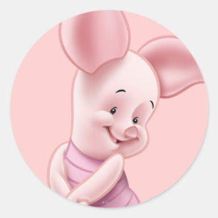 Sticker Rond Baby Piglet