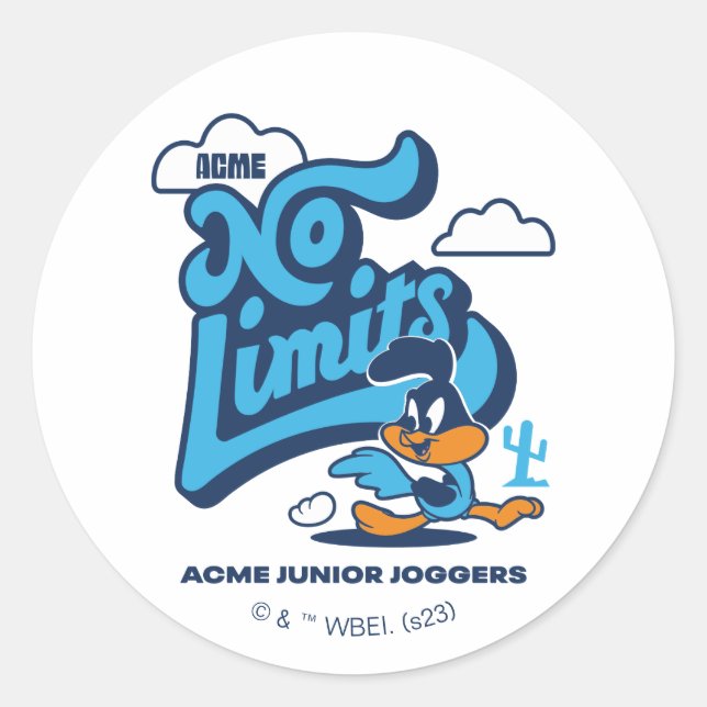 Sticker Rond Baby ROAD RUNNER™ - Pas de limites (Devant)