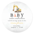 Baby shower bébé en construction