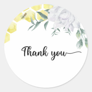 Sticker Rond Baby shower d'abeilles