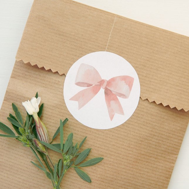 Sticker Rond Baby shower de boule rose (Créateur téléchargé)