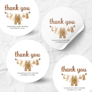 Sticker Rond Baby shower de brassage de café