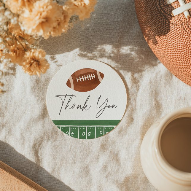 Sticker Rond Baby shower de football (Créateur téléchargé)