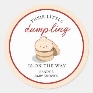 Sticker Rond Baby shower de Kawaii neutre pour les femmes