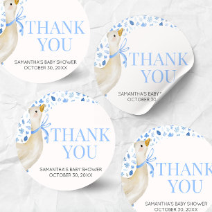 Sticker Rond Baby Shower de la Petite Oie Bleue Rigolote