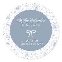Baby shower Dusty Blue Chinoiserie