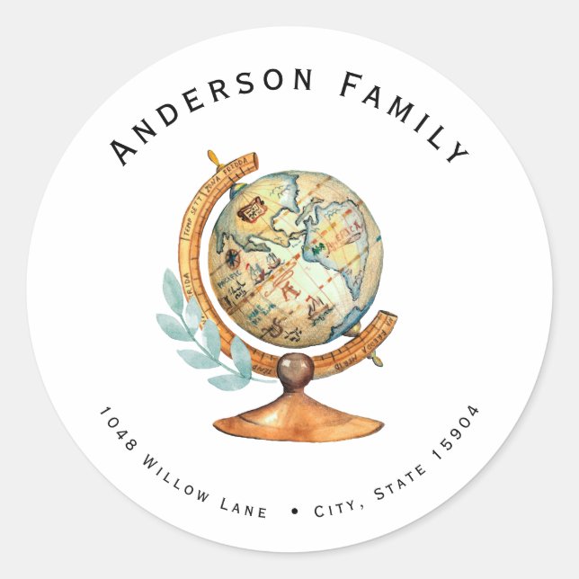 Sticker Rond Baby shower longue distance par adresse postale Sc (Devant)