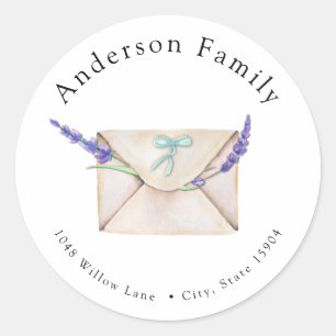 Sticker Rond Baby shower longue distance par adresse postale Sc