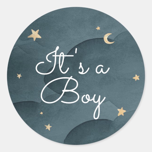 Sticker Rond Baby shower Sweet Dreams (Devant)
