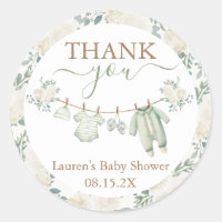 Baby shower Vêtements de bébé vert Sage