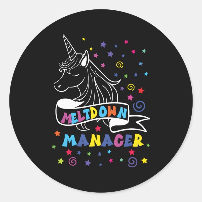 Sticker Rond Babysitter pour (Devant)