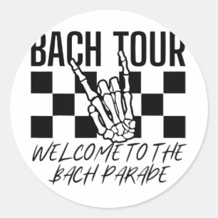 Sticker Rond Bach Tour Bienvenue À Bach Parade Gothique Bachel