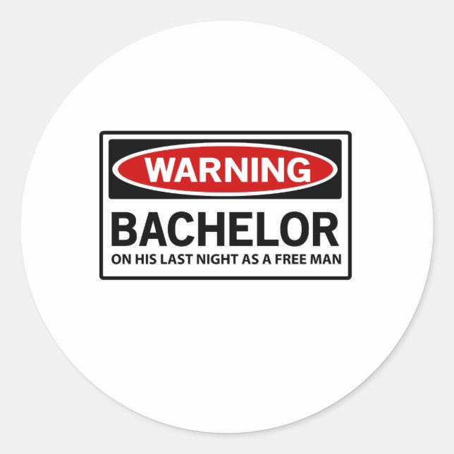 Sticker Rond Bachelor (Devant)