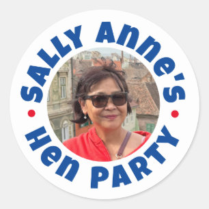 Sticker Rond Bachelorette Hen