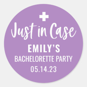 Sticker Rond Bachelorette personnalisée en Coque