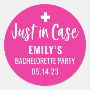 Sticker Rond Bachelorette personnalisée en Coque