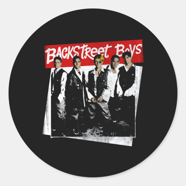 Sticker Rond Backstreet Â€"Photo (Devant)