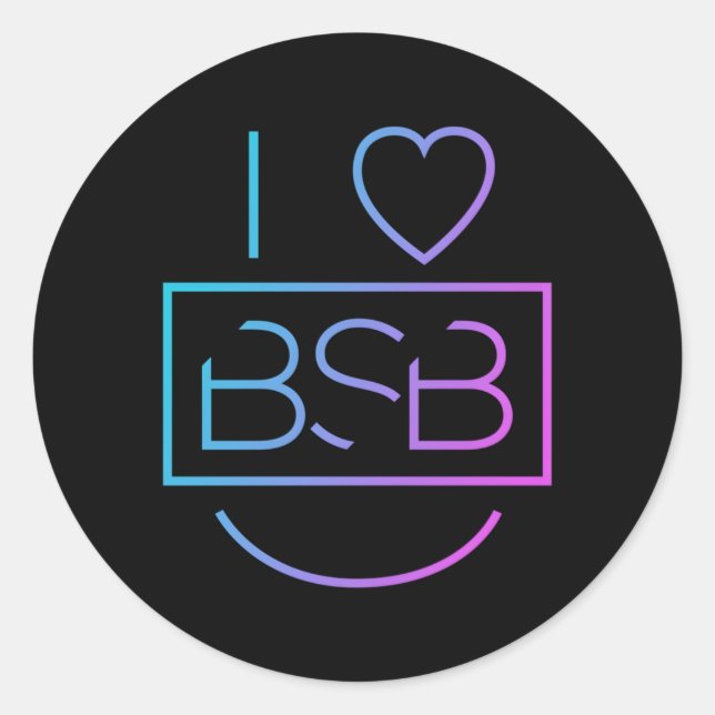 Sticker Rond Backstreet I He Bsb (Devant)