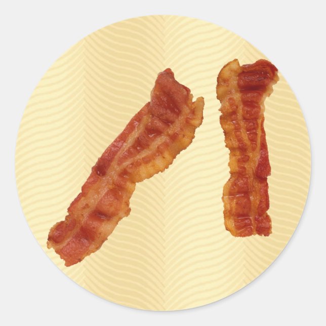 Sticker Rond Bacon croustillant (Devant)