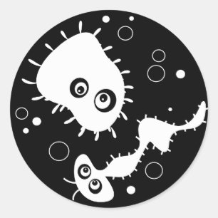 Sticker Rond Bactérie