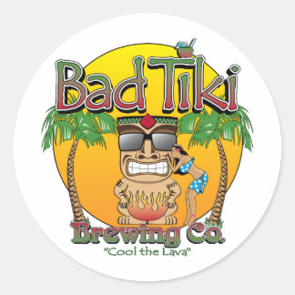 Sticker Rond Bad Tiki Brewing Company
