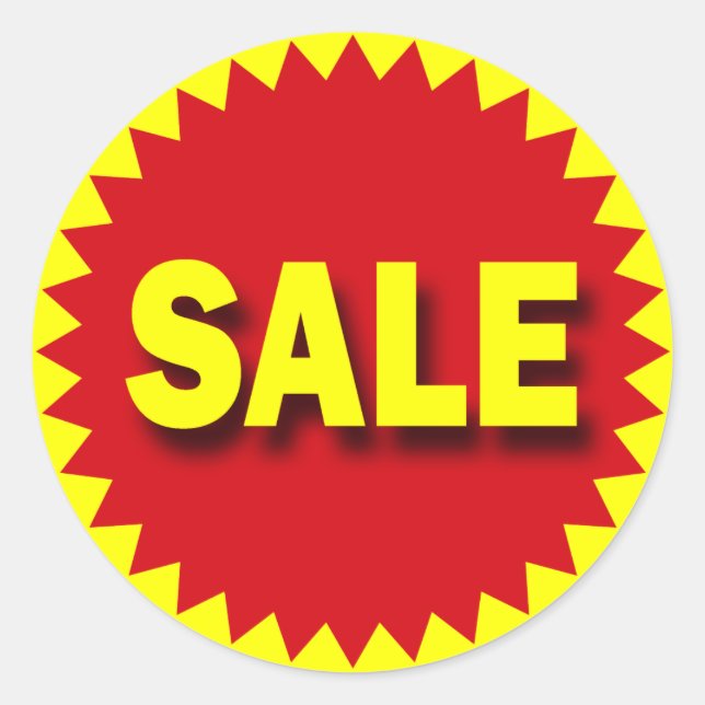 STICKER ROND BADGE DE DÉTAIL - VENTE (Devant)