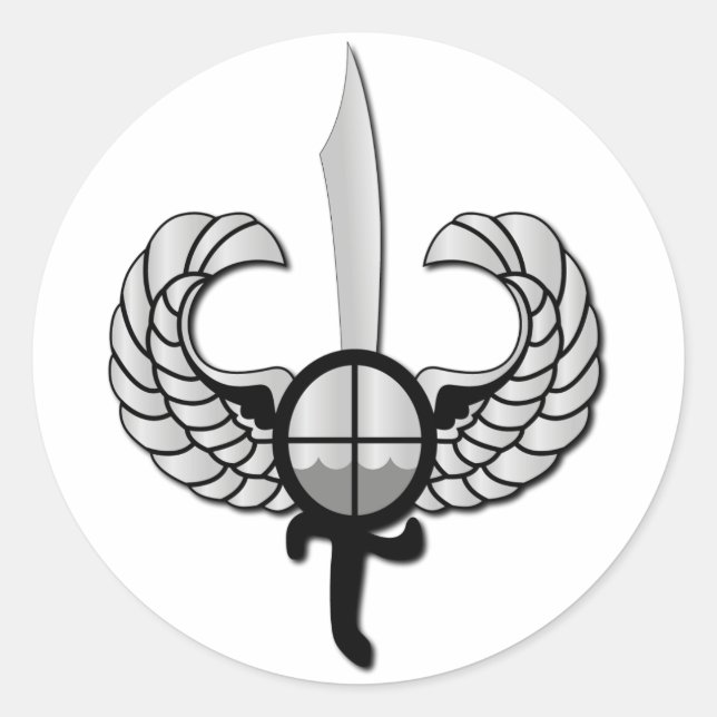 Sticker Rond Badge de la Force d'action spéciale PNP sans texte (Devant)