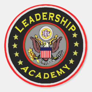 Sticker Rond Badge de l'Académie de leadership