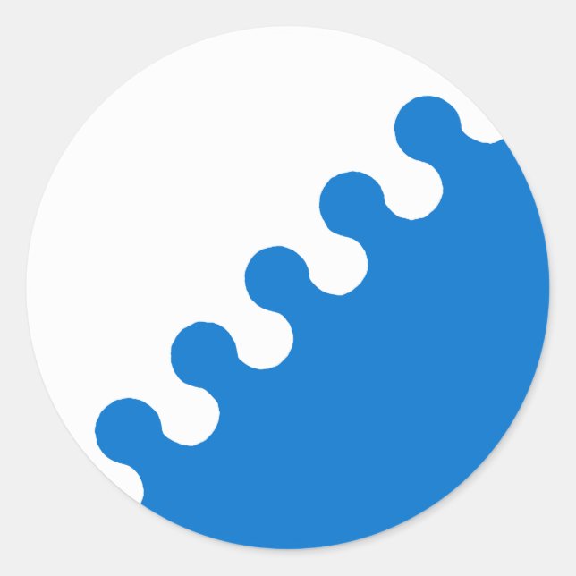 Sticker Rond Badge de population Barony of Cleftlands (Devant)