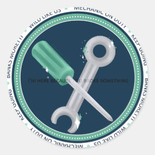 Sticker Rond Badge des banques - AC