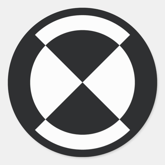 Sticker Rond badge d'étalonnage - rover de curiosité (Devant)