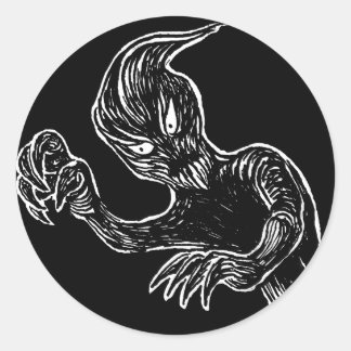 Sticker rond Badge-Fantôme