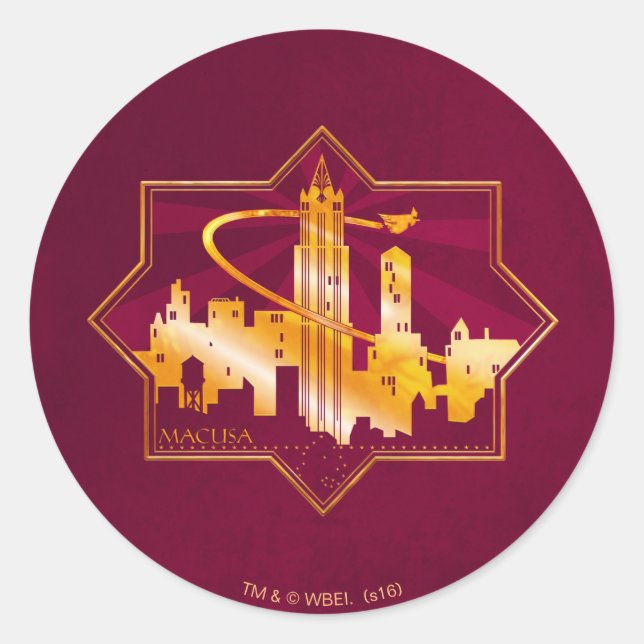 Sticker Rond Badge graphique MACUSA™ (Devant)