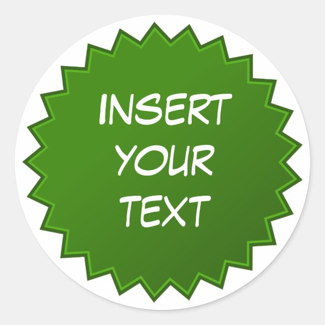 Sticker Rond Badge vert (Devant)