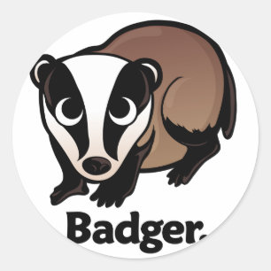 Sticker Rond Badger.