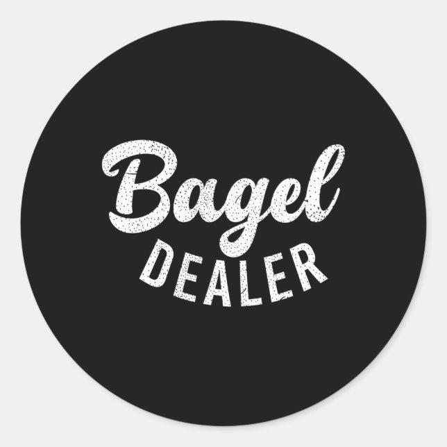 Sticker Rond Bagel Dealer Bagel (Devant)