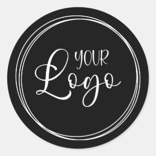 Sticker Rond Bagues d'interconnexion pour votre entreprise Logo