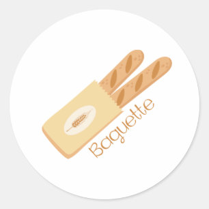 Sticker Rond Baguette