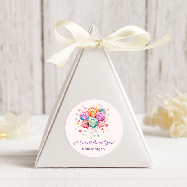 Sticker Rond Baguette d'anniversaire de Sweet Budget CandyLane (Créateur téléchargé)