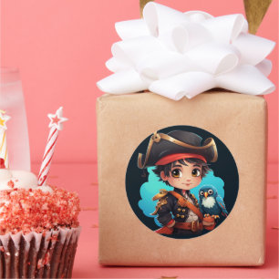 Sticker Rond Baguette de pirate