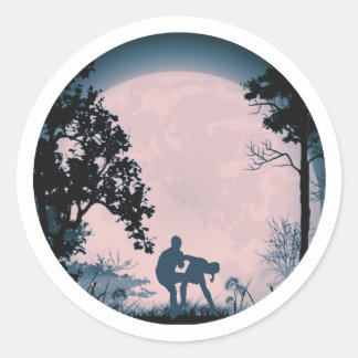 Sticker Rond Baguette de Pleine lune Kagerman Maga Groin