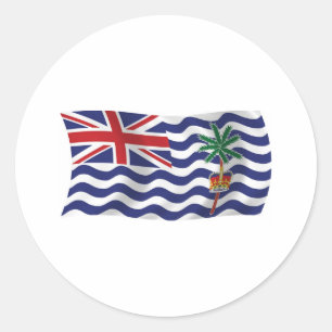 Sticker Rond Baguette Drapeau de l'Océan Indien