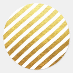 Sticker Rond Baguette Gold Strips