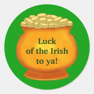 Sticker Rond Baguette Pot Of Gold