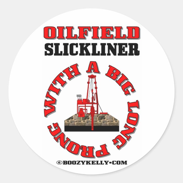 Sticker Rond Baguette, Sticker, Outil filaire, Huile, Gaz, Rigs (Devant)